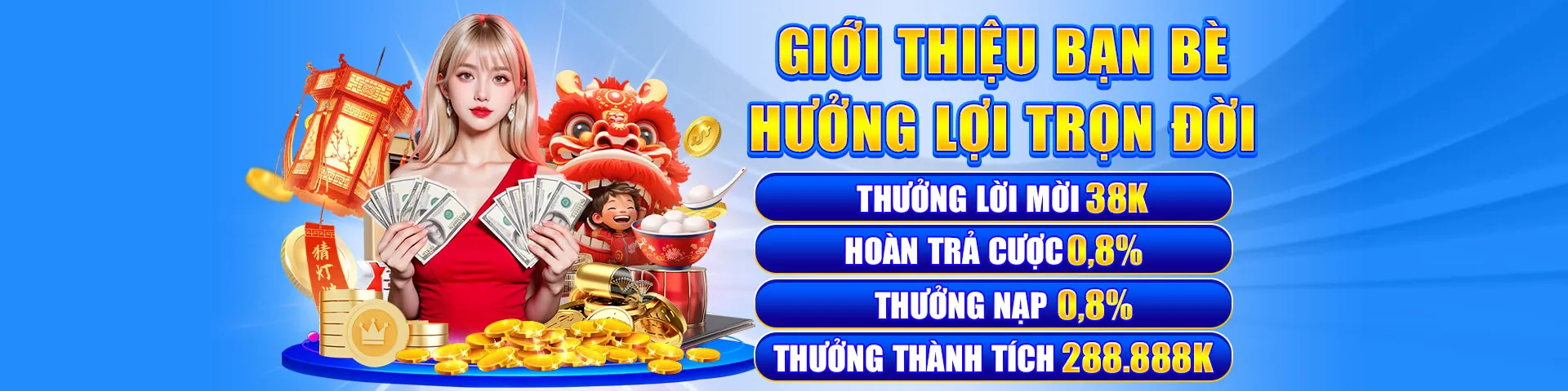 Banner khuyến mãi sự kiện và chương trình VIP bong88